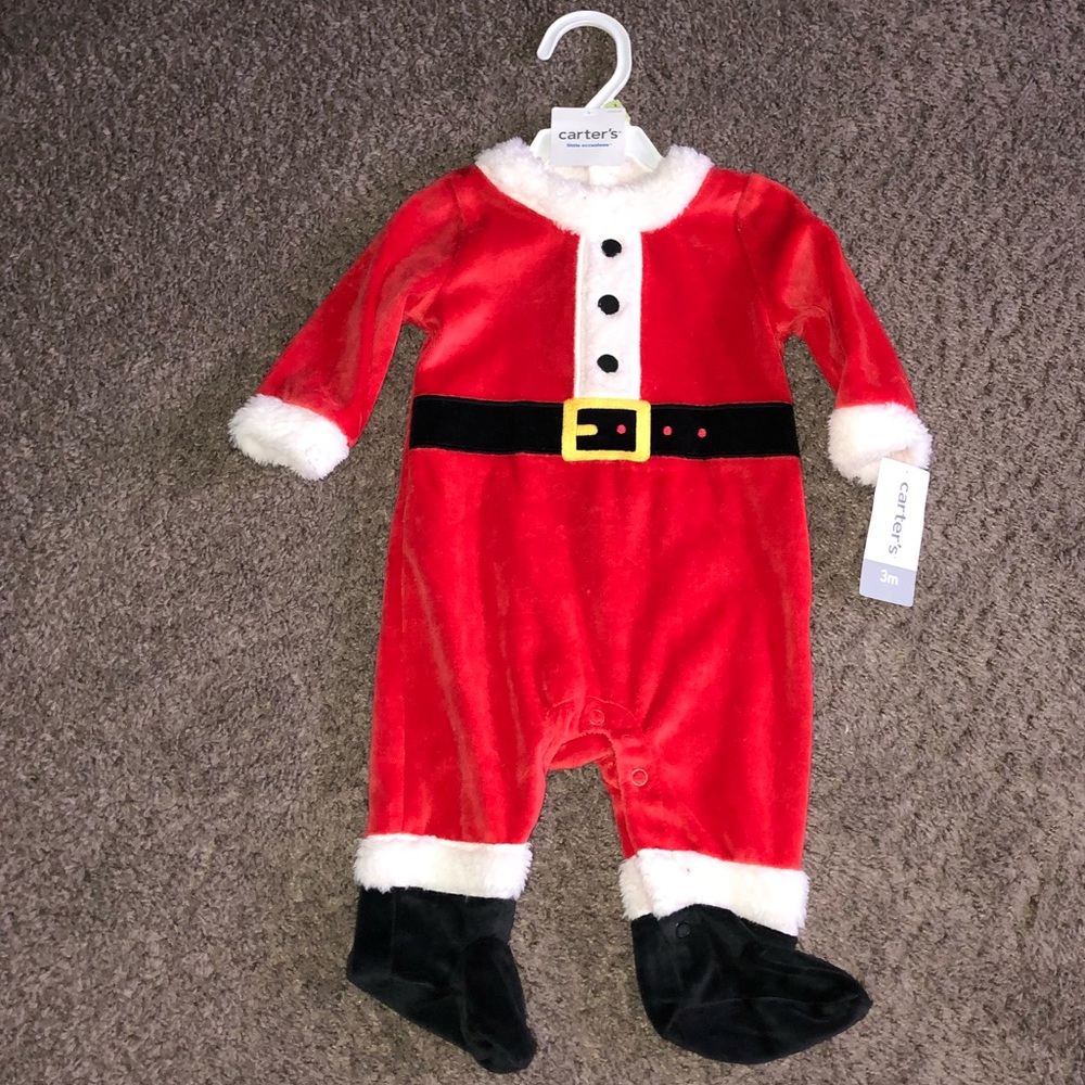🎅🏻Carter’s 3 Month Santa Outfit, New With Tags